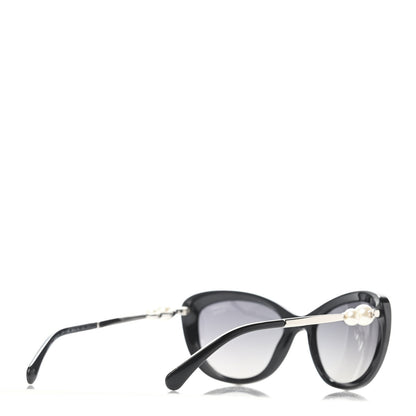 Chanel Polarized Cat Eye Pearl Sunglasses 5340-H Black 4 of 4