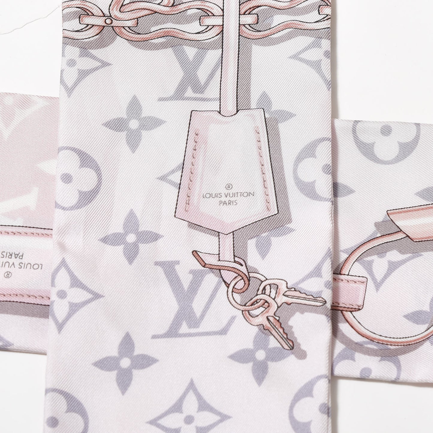 Silk Monogram Confidential Bandeau Light Pink