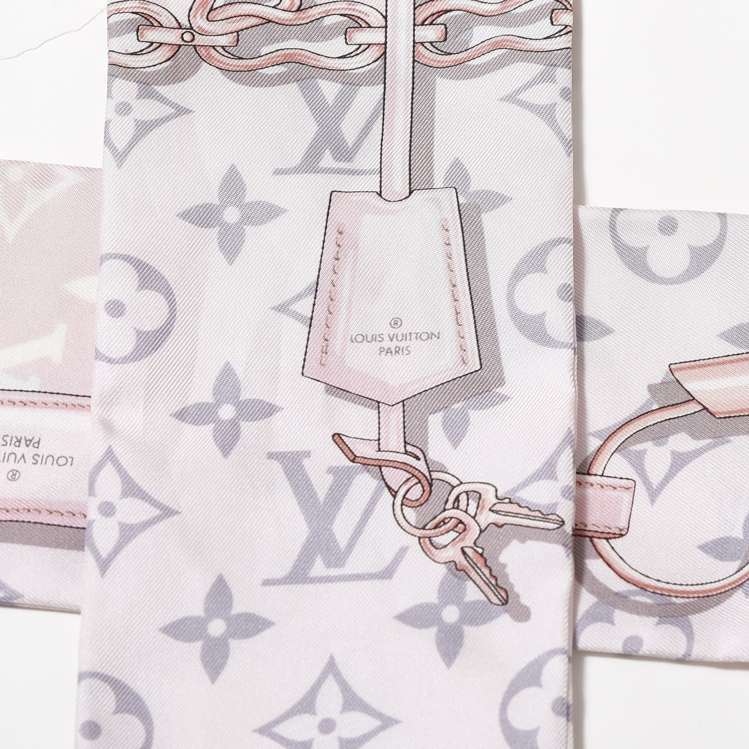 Louis Vuitton Silk Monogram Confidential Bandeau Light Pink 3 of 3