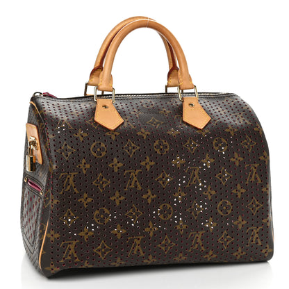 Louis Vuitton Monogram Perforated Speedy 30 Fuchsia 3 of 17