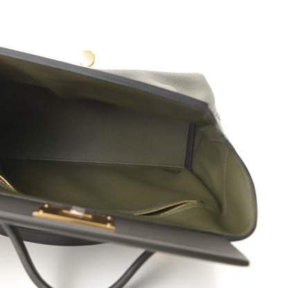 Hermes Taurillon Maurice 24/24 29 Vert Olive Ver Bronze 5 of 11