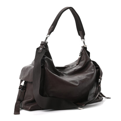 Prada Bullhide Large Explore Shoulder Bag Coffee 3 of 9