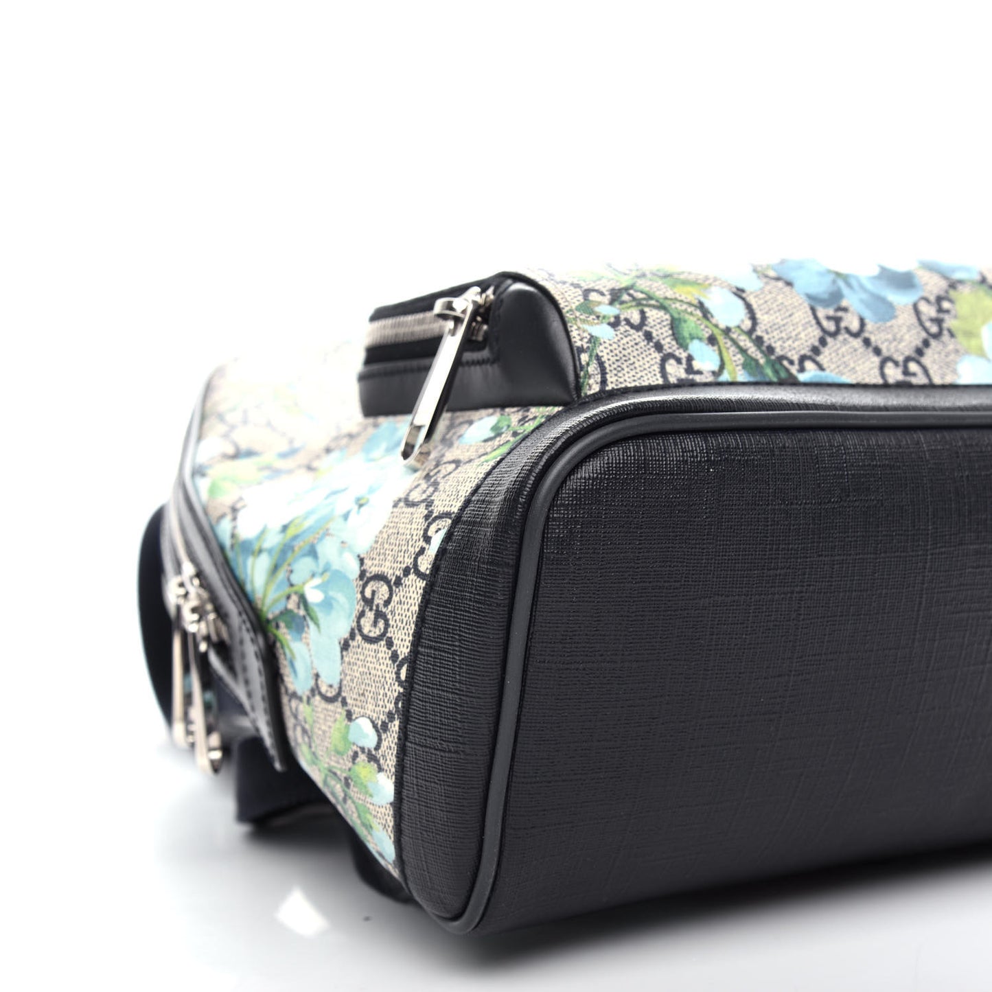 GG Supreme Monogram Blooms Small Day Backpack Blue