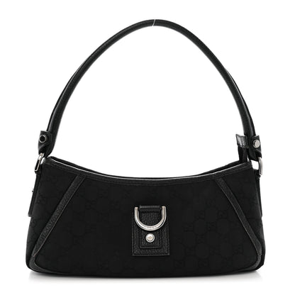 Gucci Monogram D Ring Abbey Pochette Black 1 of 12