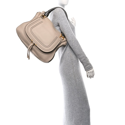 Chloe Calfskin Braided Large Marcie Double Carry Floral Grey 2 of 11