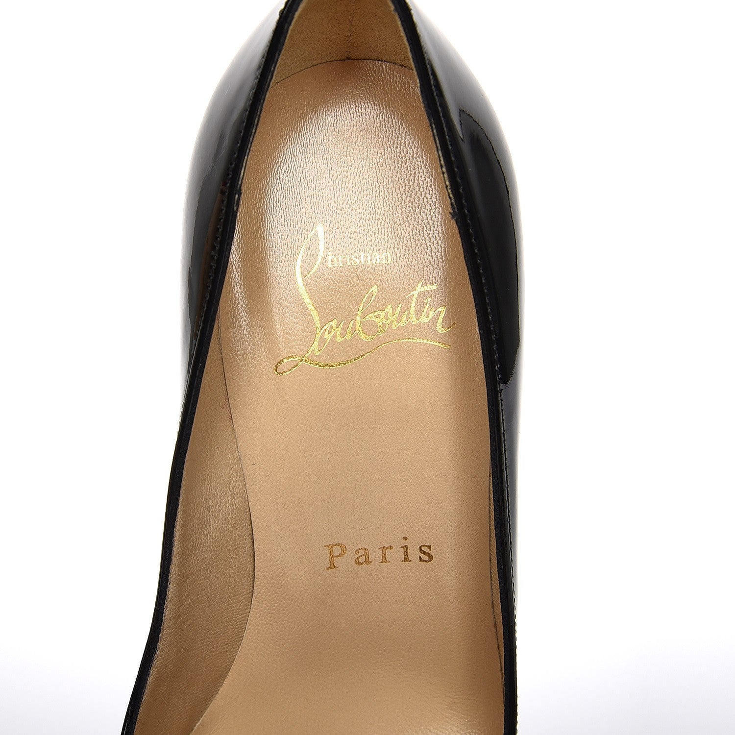 Christian Louboutin Patent Corneille 100 Pumps 34 Black 6 of 9