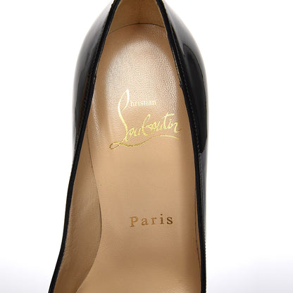 Christian Louboutin Patent Corneille 100 Pumps 34 Black 6 of 9