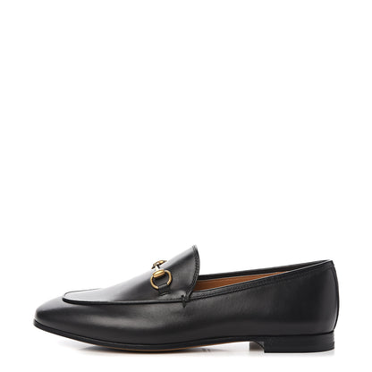 Gucci Calfskin Womens Jordaan Loafers 38.5 Black 1 of 9
