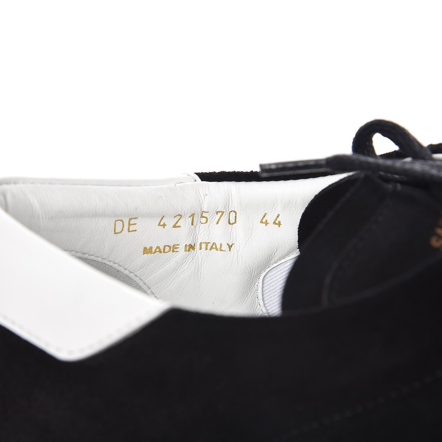 Saint Laurent Suede Mens Court Classic Sneakers 44 Black 7 of 10