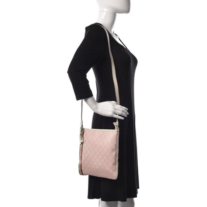 Gucci Monogram Web Jolicoeur Charms Messenger Pink 2 of 10