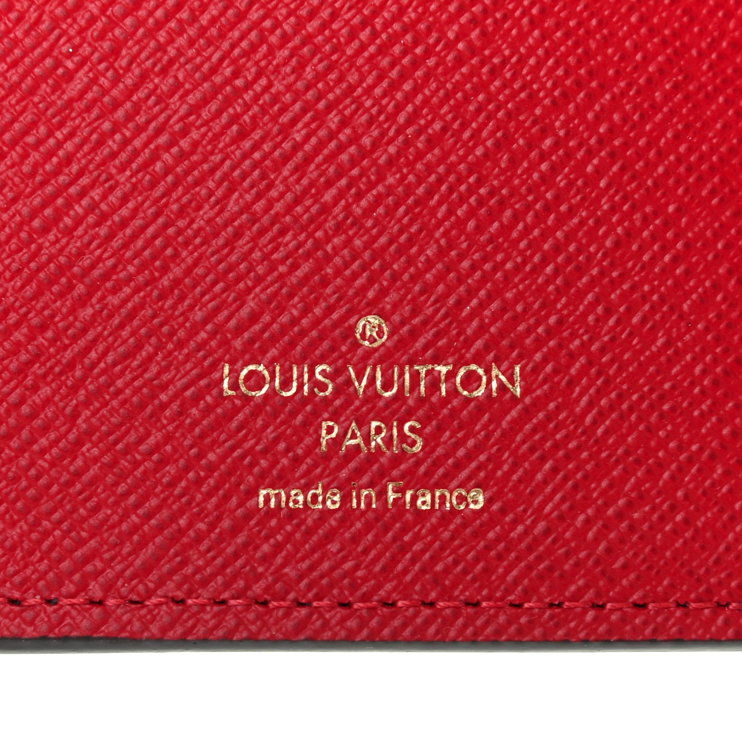 Damier Ebene Victorine Wallet Red
