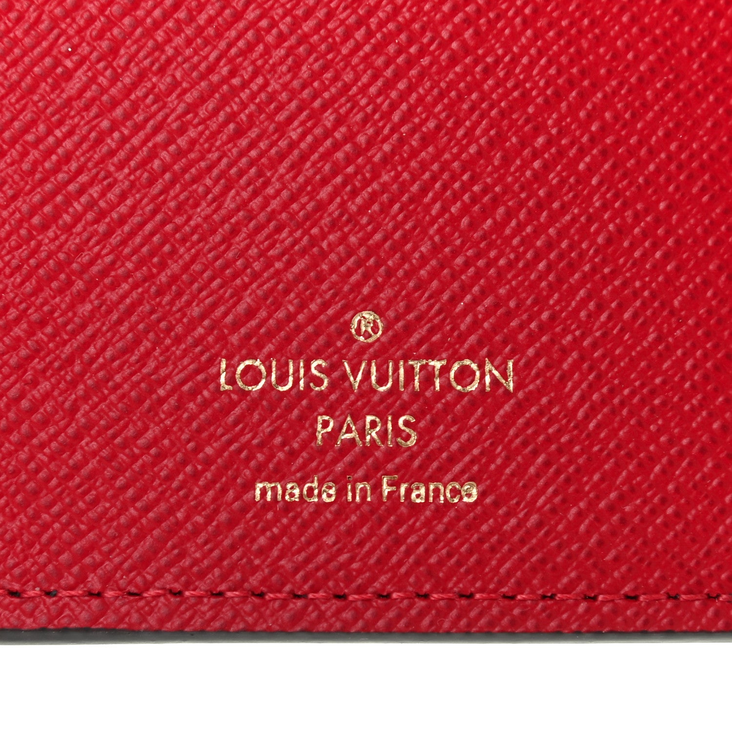 Louis Vuitton Damier Ebene Victorine Wallet Red 6 of 6