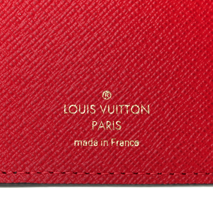 Louis Vuitton Damier Ebene Victorine Wallet Red 6 of 6