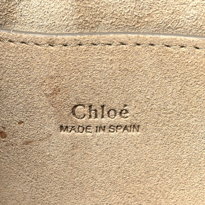 Chloe Snakeskin Calfskin Small Faye Shoulder Bag Natural Black 6 of 11