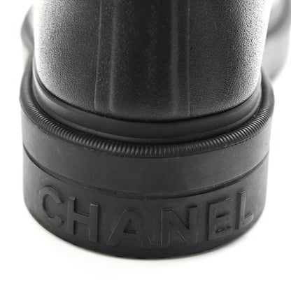 Chanel Caoutchouk CC High Boots 37 Black 7 of 10