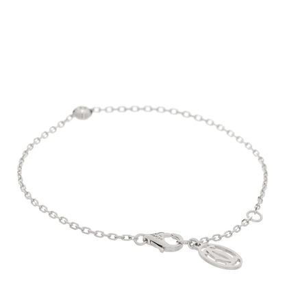 Cartier 18K White Gold Diamond SM D'Amour Bracelet 2 of 4