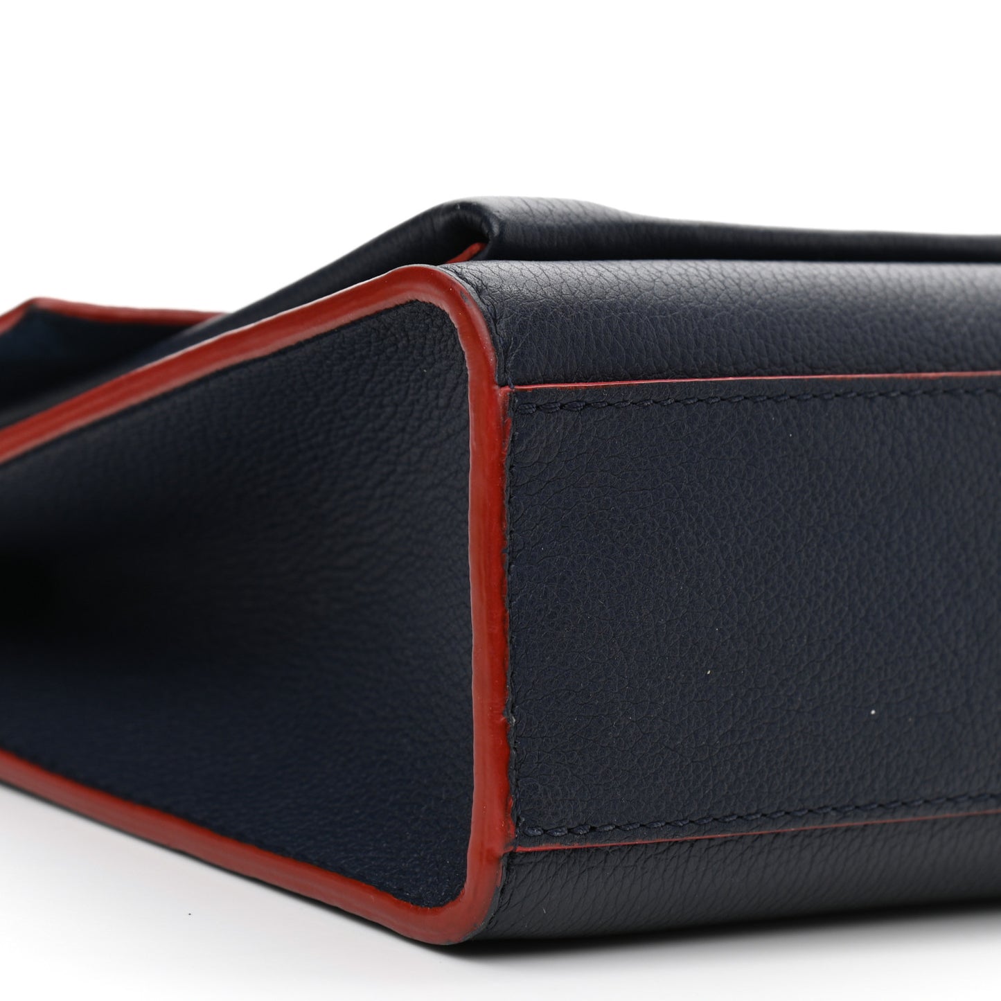 Soft Calfskin Mylockme Chain Bag BB Marine Rouge