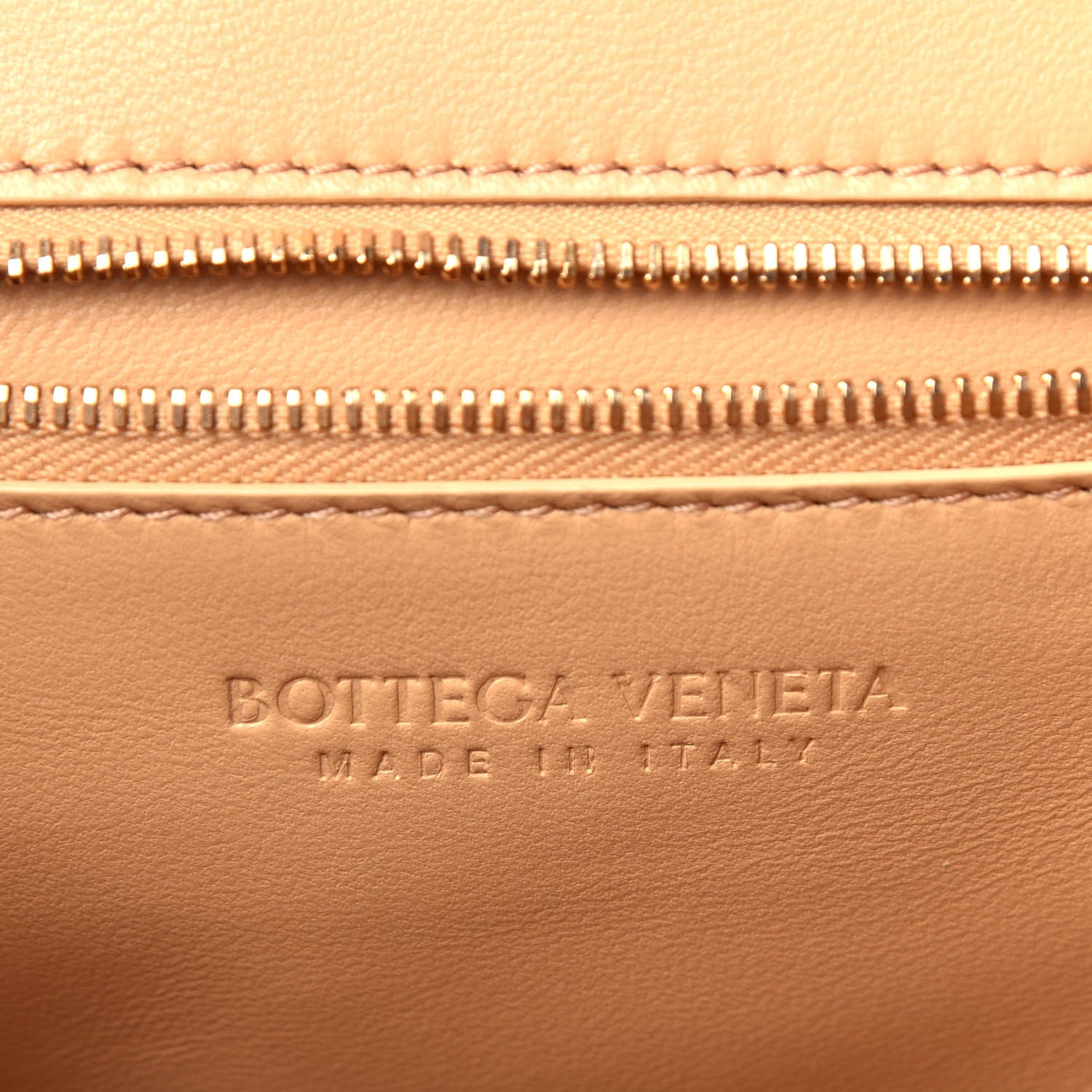 Bottega Veneta Box Calfskin Nappa Clip Bag Almond Gold 6 of 10