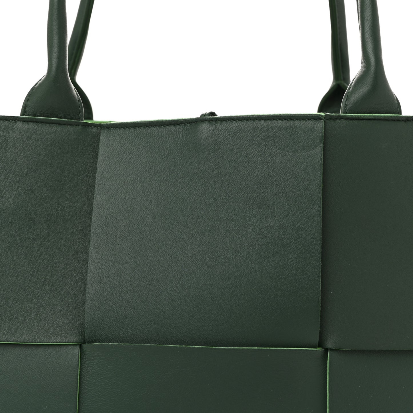Calfskin Maxi Intrecciato Medium Arco Tote Raintree