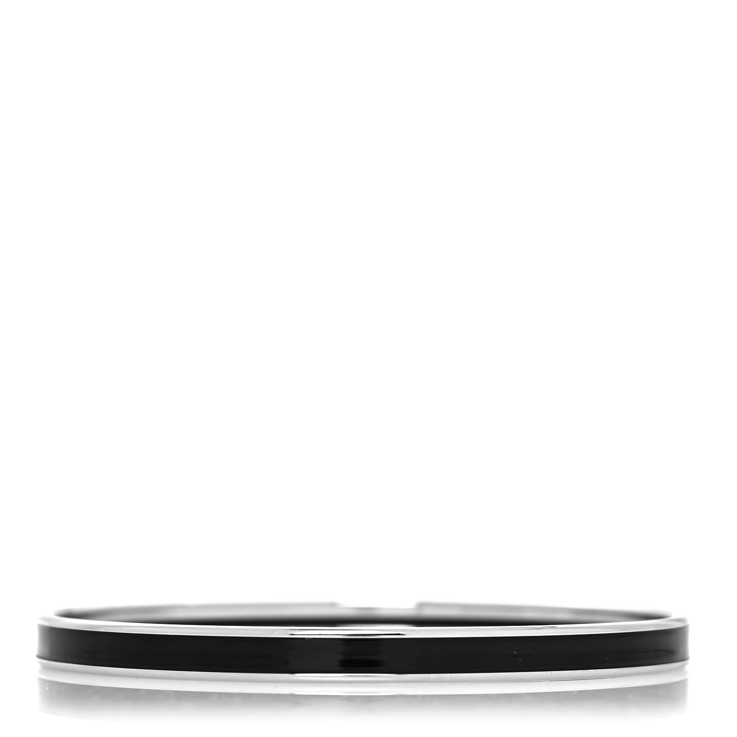 Hermes Enamel Printed Extra Narrow Bracelet Black 1 of 5