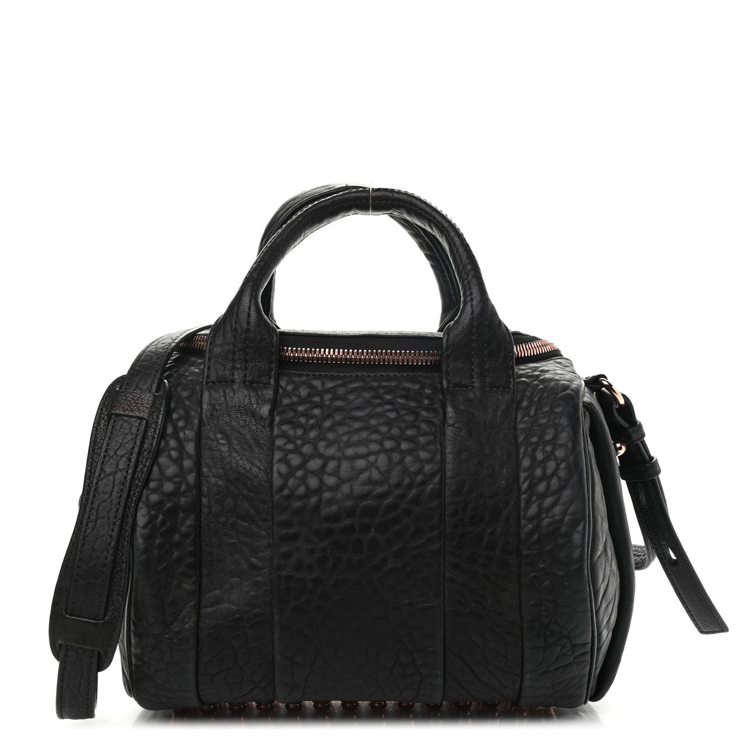 Alexander Wang Pebbled Lambskin Rockie Black Rose Gold Hardware 1 of 16