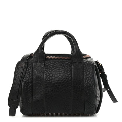 Alexander Wang Pebbled Lambskin Rockie Black Rose Gold Hardware 1 of 16