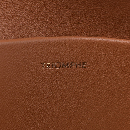Celine Shiny Calfskin Triomphe Shoulder Bag Tan 7 of 12