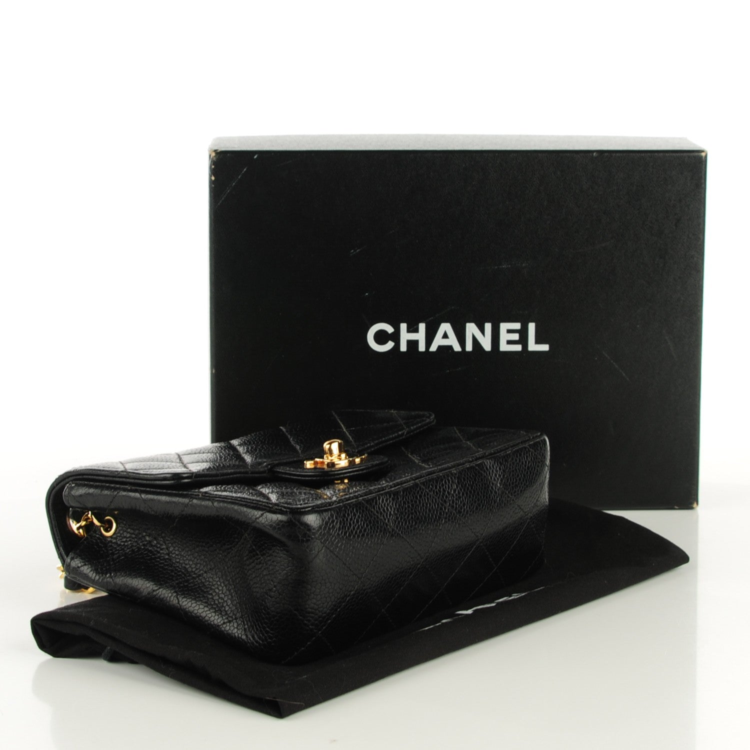 Chanel Caviar Quilted Mini Square Flap Black 4 of 9