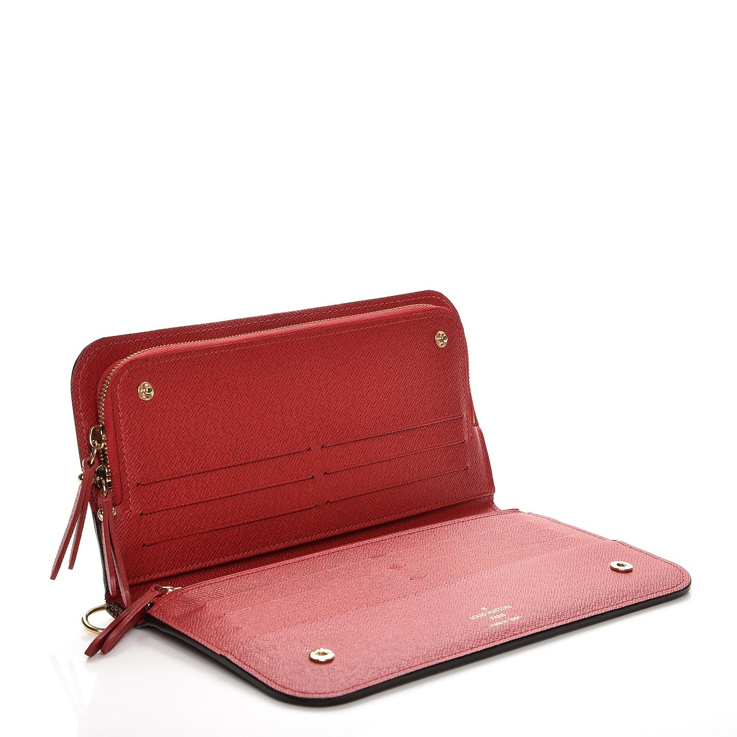 Damier Ebene Insolite Wallet Red