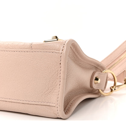 Balenciaga Chevre Gold Metallic Edge Hardware Mini City Rose Aubepine Bois de Rose 11 of 11