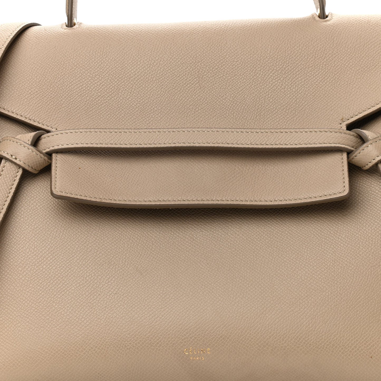 Grained Calfskin Mini Belt Bag Light Taupe