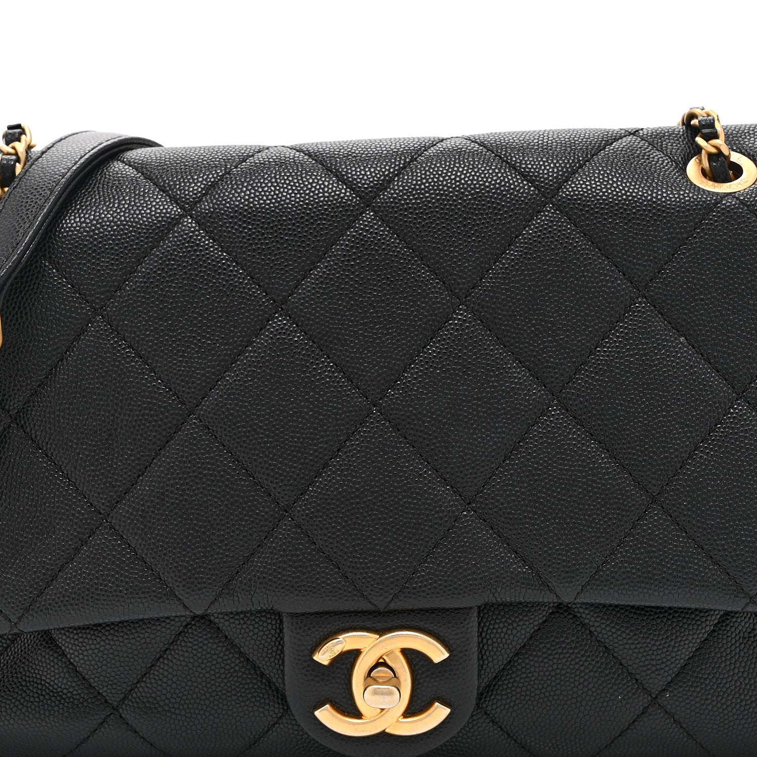 Chanel Caviar Quilted Medium Chain Flap  Black 8 of 10
