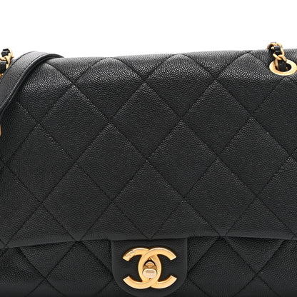 Chanel Caviar Quilted Medium Chain Flap  Black 8 of 10