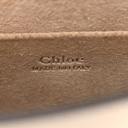 Chloe Calfskin Suede Small Nile Bracelet Bag Off White 6 of 10