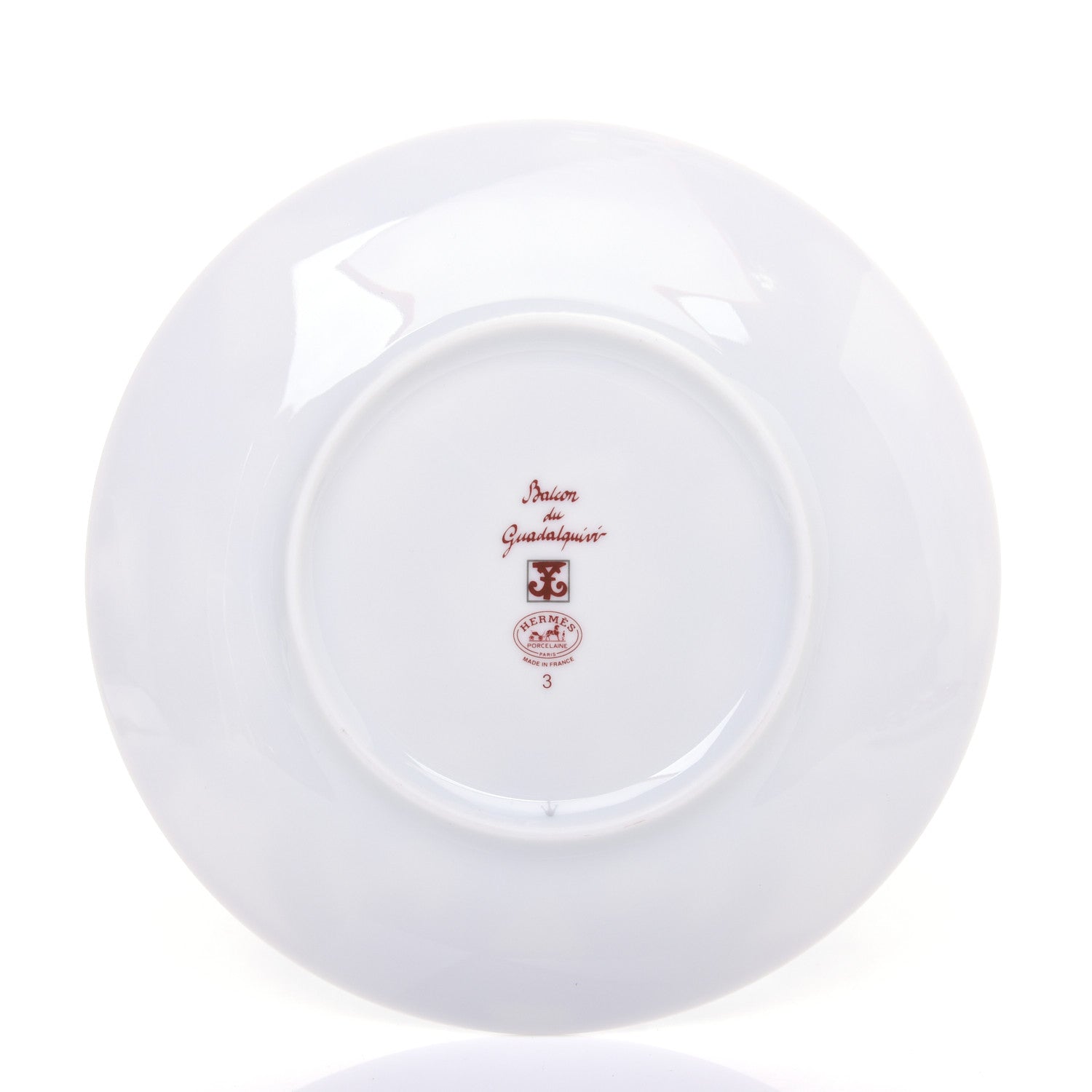 Hermes Porcelain Balcon du Guadalquivir Plate Set of 2 3 of 7