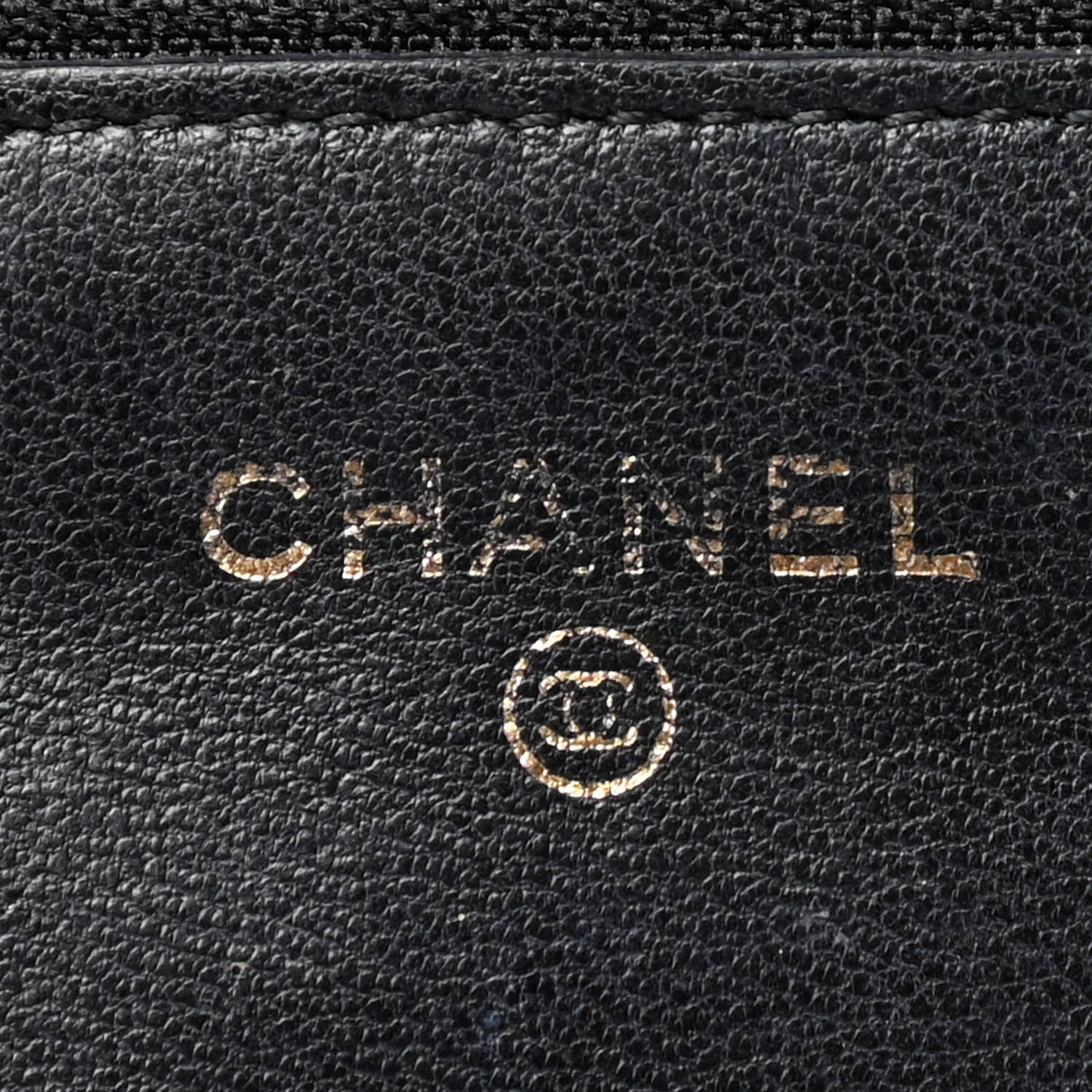 Lambskin Quilted Wallet On Chain WOC Black