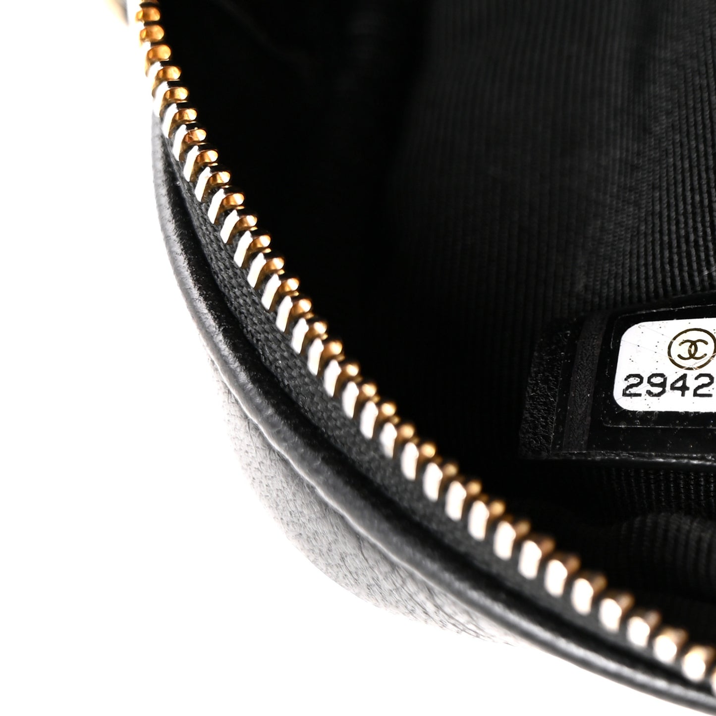 Lambskin Quilted Waist Bag With Pouch Black