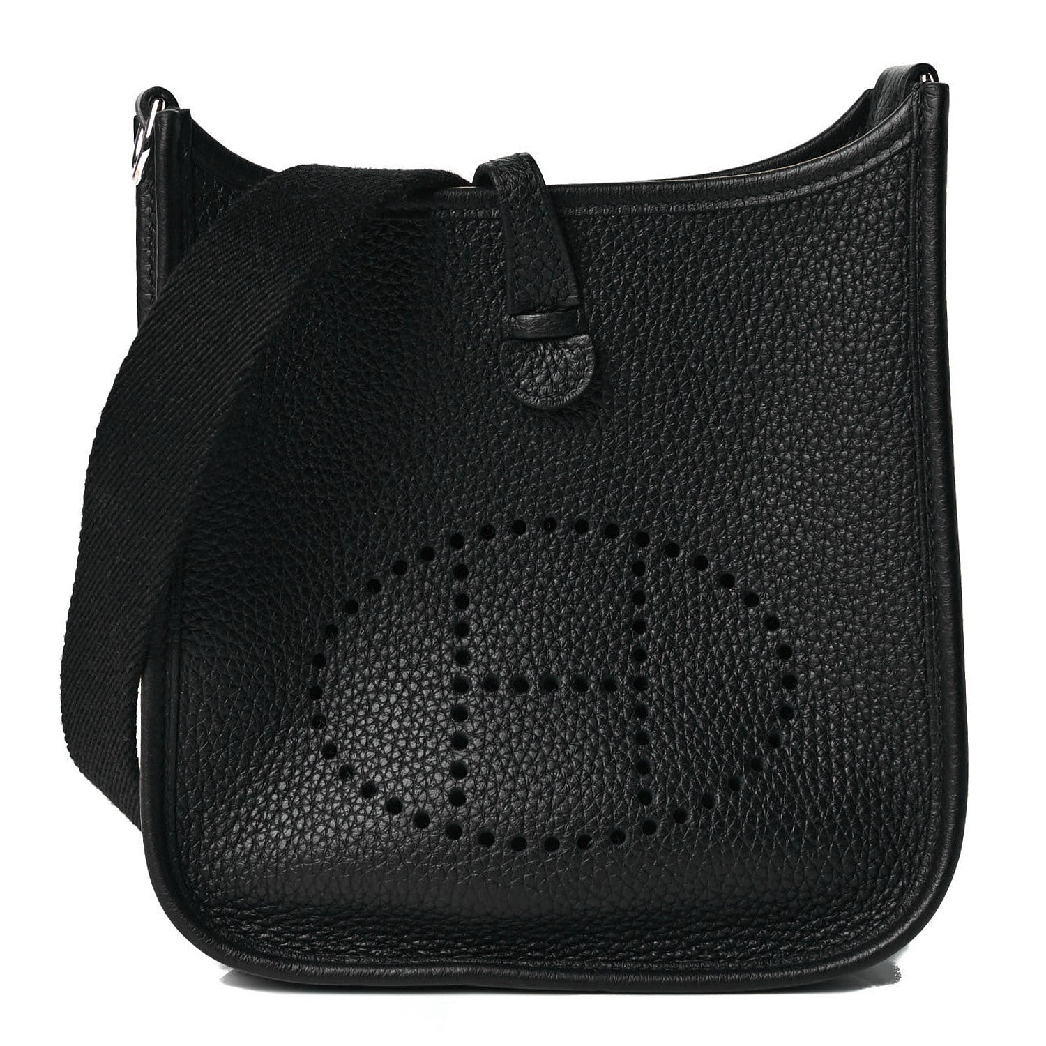 Hermes Taurillon Clemence Evelyne TPM Black 1 of 7