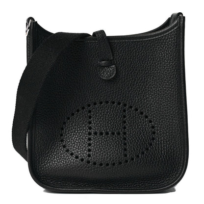 Hermes Taurillon Clemence Evelyne TPM Black 1 of 7