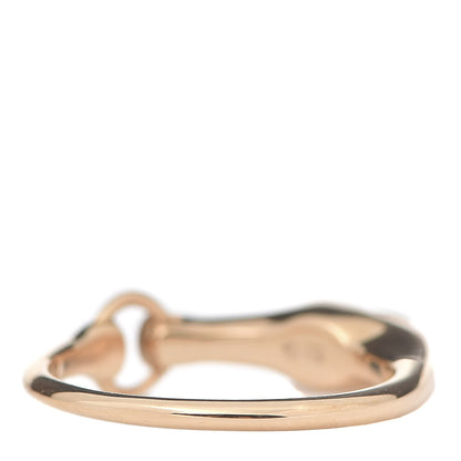 Hermes 18K Rose Gold Diamond TPM Galop Ring 51 5.75 4 of 4