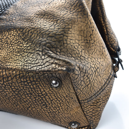 Saint Laurent Chevre Large Rock Stud Easy Y Gold 9 of 10