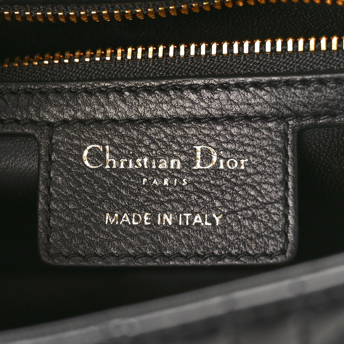 Calfskin Cannage Small Caro Bag Black