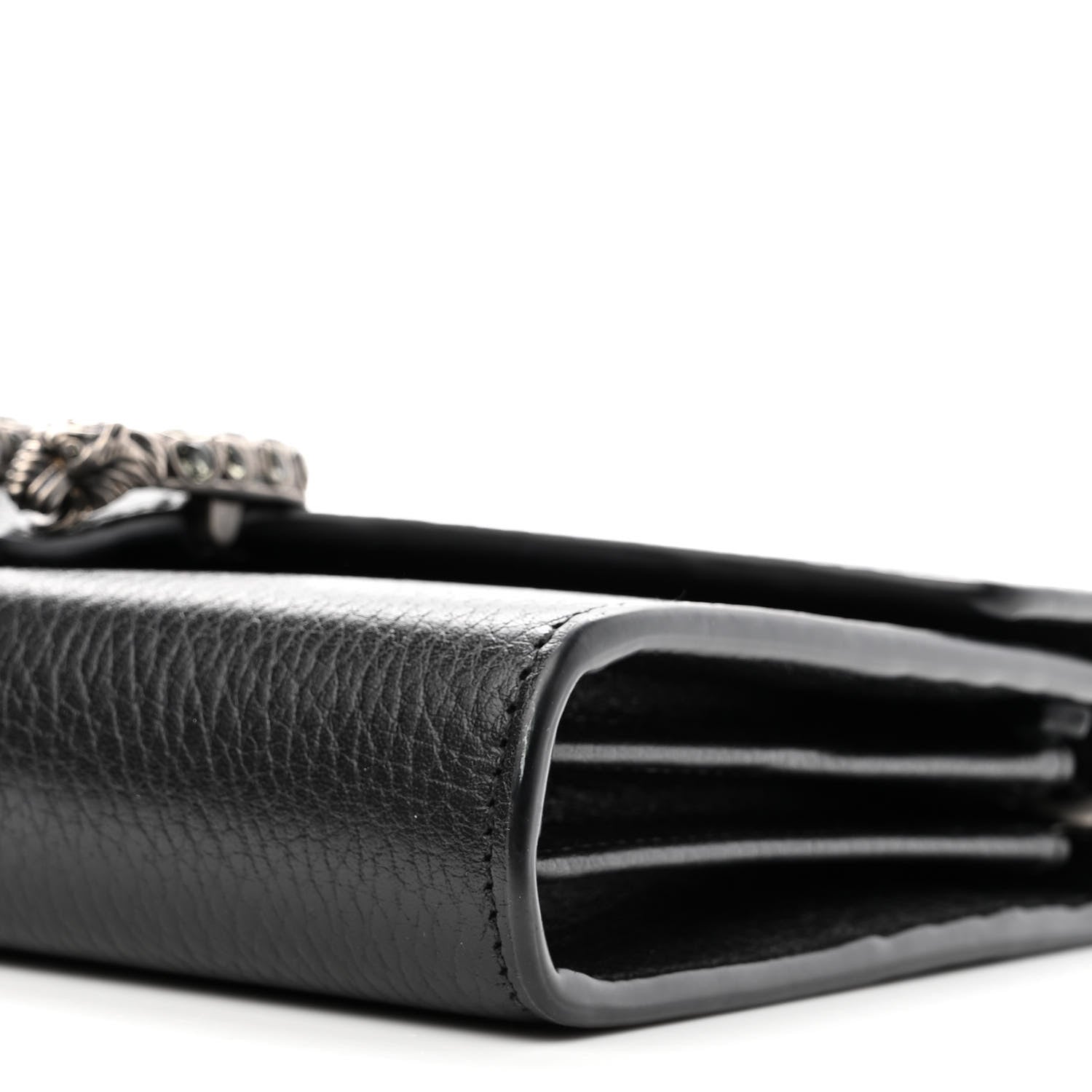 Gucci Calfskin Mini Dionysus Chain Wallet Black 9 of 15