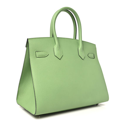 Hermes Epsom Sellier Birkin 30 Vert Criquet 3 of 11