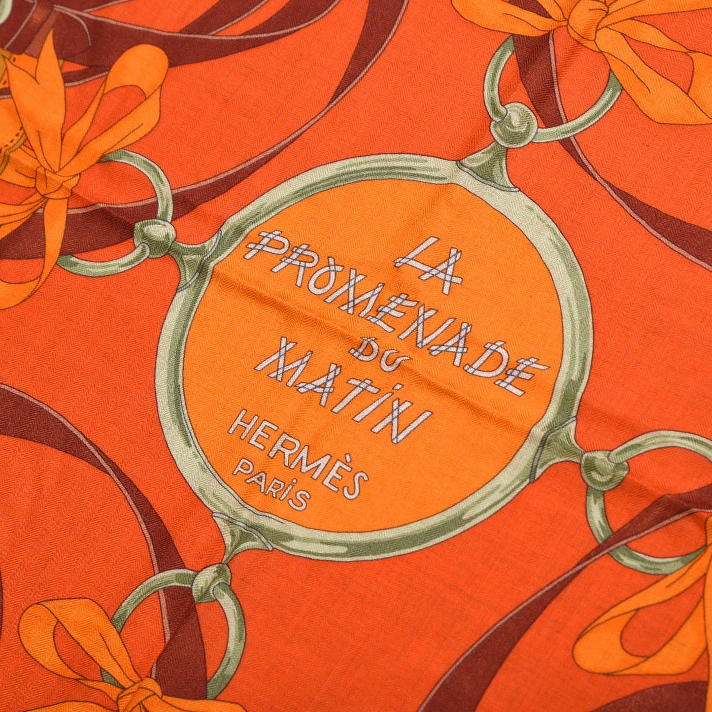 Cashmere Silk La Promenade Du Matin Shawl 140 Orange Naturel Ocre