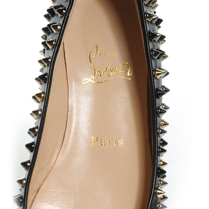 Christian Louboutin Leather Spiked Gozul Flats Black 37.5 7 of 7