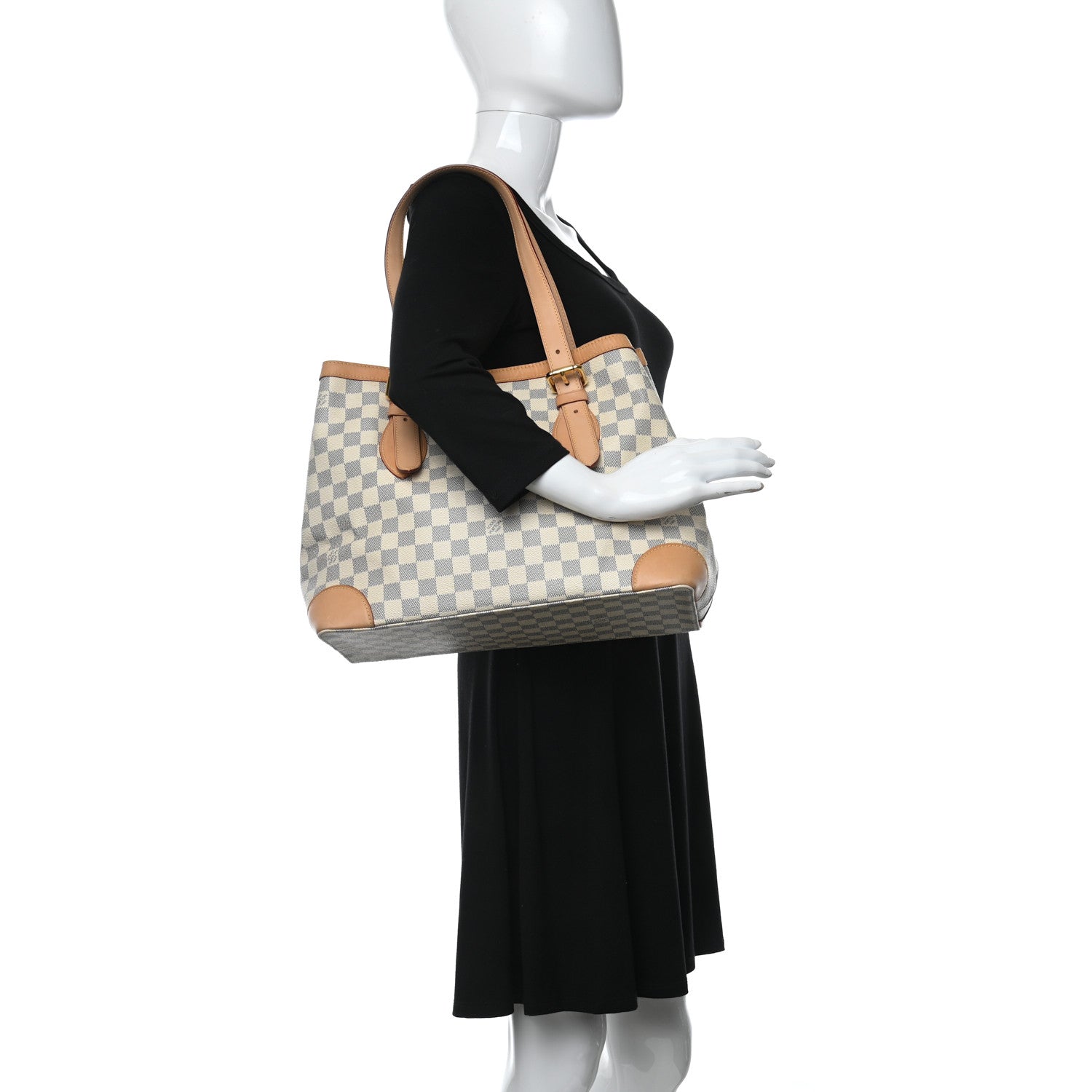 Louis Vuitton Damier Azur Hampstead MM 2 of 6