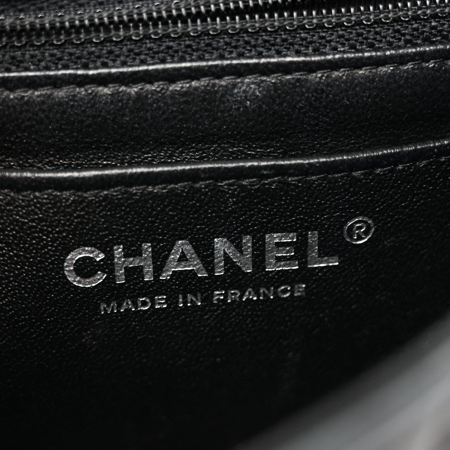 Lambskin Quilted Mini Square Flap Black