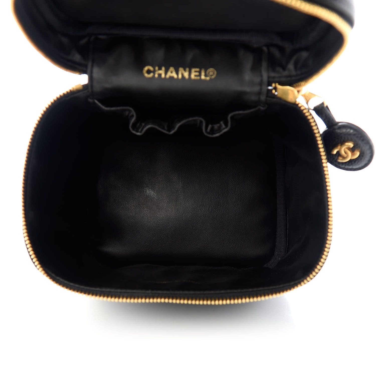 Chanel Caviar Cosmetic Vanity Bag Black 5 of 9