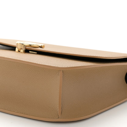 Salvatore Ferragamo Hammered Calfskin Round Gancini Crossbody Bag Camel 10 of 10